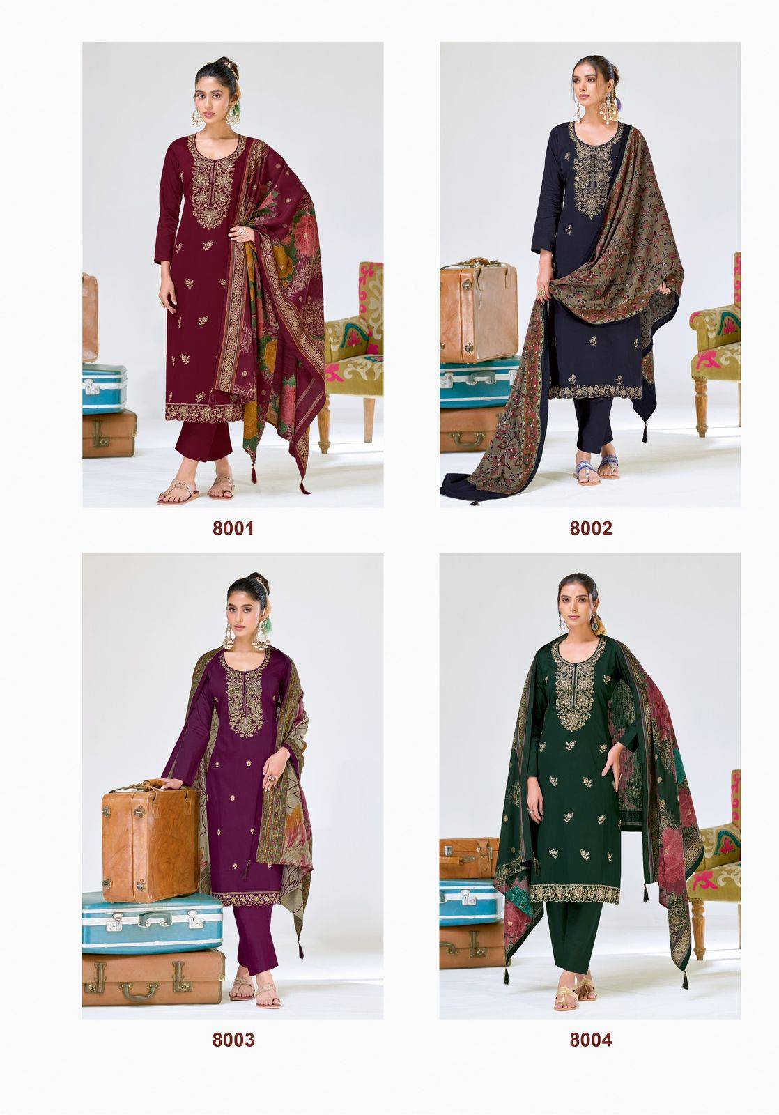 Suryajyoti Pashan Vol 8 Dress materials manufacturers in Kolkata